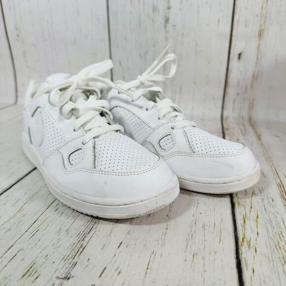 Nike Other - NIKE SON OF FORCE (PS) BOYS YOUTH LEATHER SNEAKER SHOES SIZE 3Y WHITE